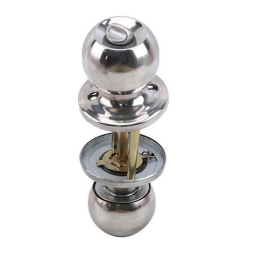 Hardware Door Locks Knobs Rotation Accessories Lock Entrance Bathrooms Round FW - Picture 5 of 11