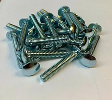 1/4-20 x 1-1/2" Knurled Neck LOCKING Ribbed Carriage Bolt Screw smooth round USA