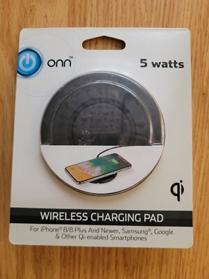 ONN 5W WIRELESS CHARGING PAD-IPHONE 8/8PLUS & NEWER-SAMSUNG/GOOGLE