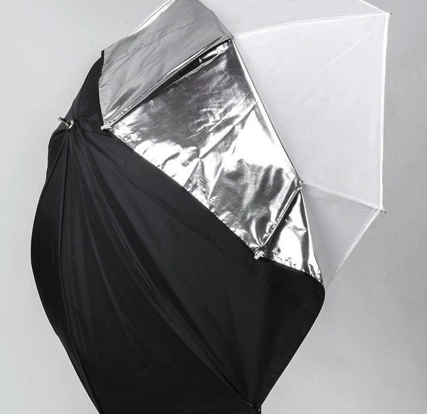 Paraguas Lastolite LL LU3223F doble 72 cm (negro/plata/blanco) Foto 3 de 4