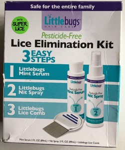 Littlebugs Lice Treatment 3 Step Easy Elimination Kit Comb