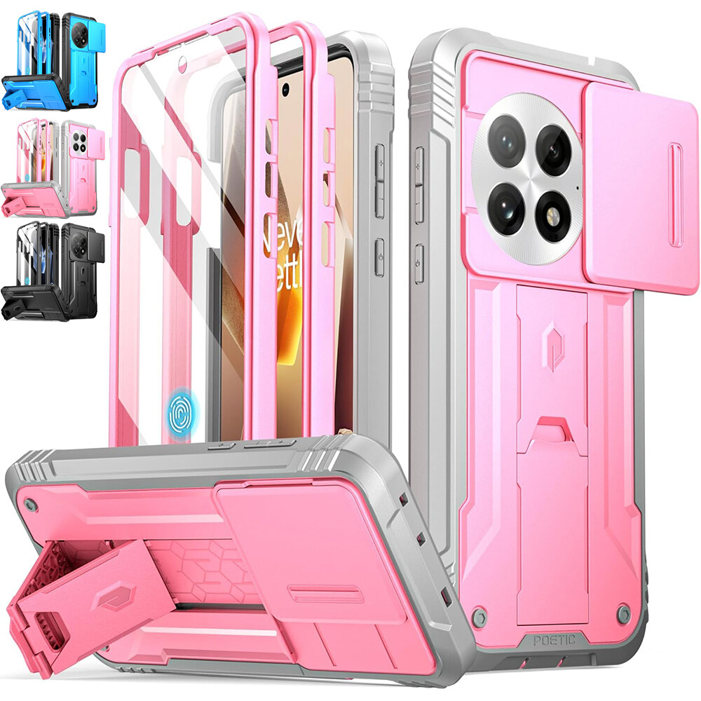 Case For OnePlus 13 5G OnePlus 12 12R 5G Built-in screen Cover with Kickstand