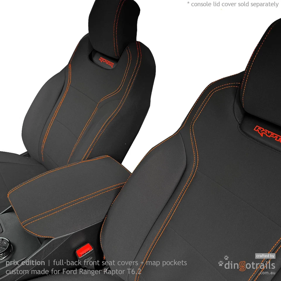 Fit Ford Ranger Raptor T6.2(Jul22-Now)Full-back FRONT & REAR Neoprene Seat Cover - image 4 of 4