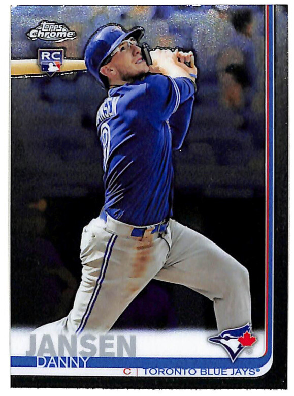 2019 Topps Chrome #35 Danny Jansen rookie RC card Blue Jays