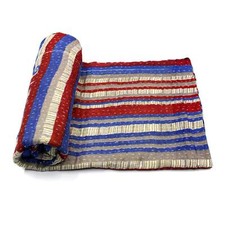 Vintage Quilt Indian Handmade Organic Cotton Gypsy Throw Bedding Cover