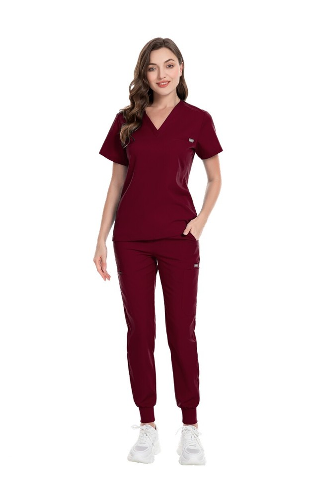 NiaaHinn Medical Scrub Uniforms Set Scrub Men Women Hospital Dental