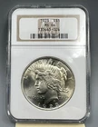 1923 $1 Silver Peace Dollar NGC MS64 Old Holder