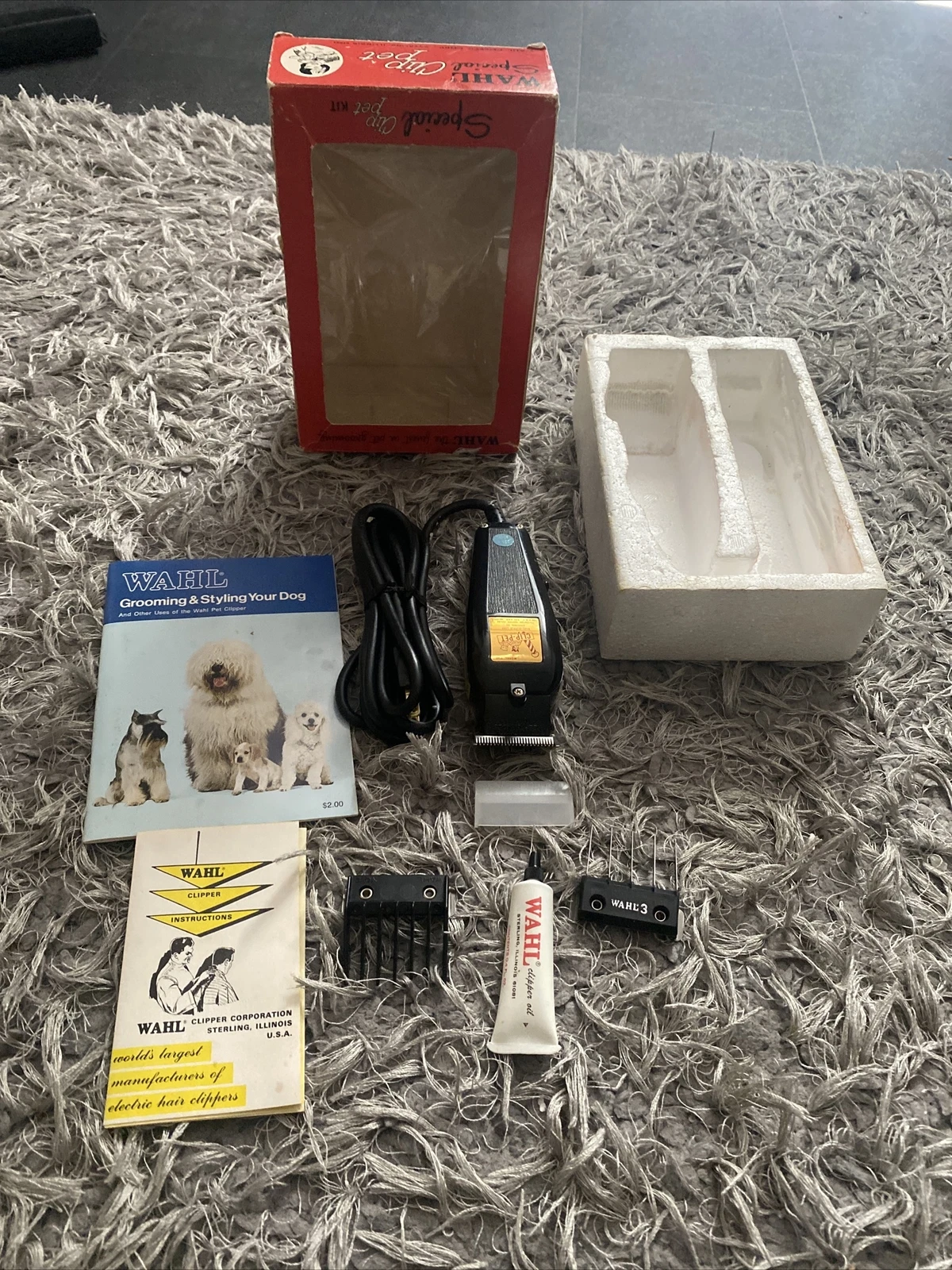 Wahl Clip Pet Small Animal Electric Clippers 9160 Dog Grooming Vintage Retro New