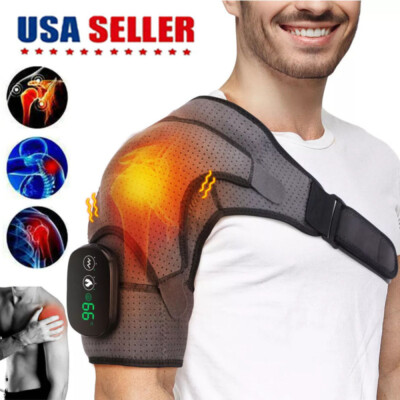 #ad #ad Electric Heated Shoulder Joint Brace Support with Vibration Relief Pain Massager $44.74