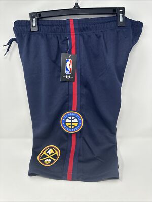 UNK Shorts Men s Sz L NBA Denver Nuggets MILE HIGH CITY Basketball Pocket New