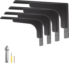 4 Pack Garage Shelf L Brackets Heavy Duty, L Shelf Bracket Heavy Duty, Metal She