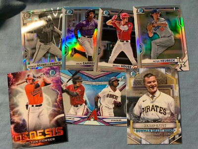 2021 Bowman Draft CHROME Prospect/1st PICK THE PLAYER COMPLETE YOUR SET