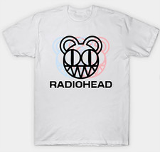 RADIOHEAD Shirt Size S-3XL White Tee English Rock Band Tee