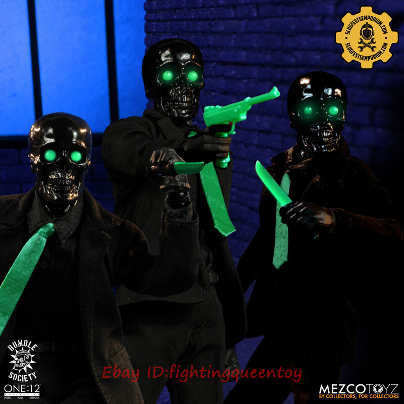 Mezco Toyz THE BLACK SKULLS DEATH BRIGADE DEATH BROKERS Ver