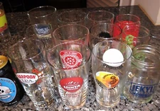 1 DOZEN ASSORTED CRAFT BREWERY BEER PUB BAR GLASSES - LOT 5