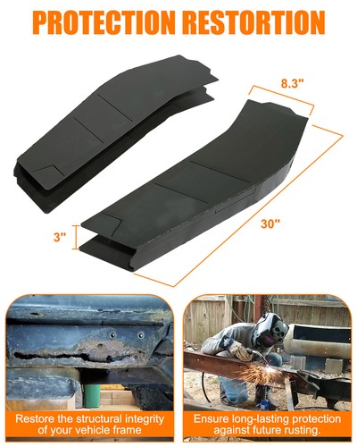 Center & Mid-Rear Frame For 07-14 2nd/3rd gen Chevrolet Silverado Ext & Crew Cab - Picture 5 of 24
