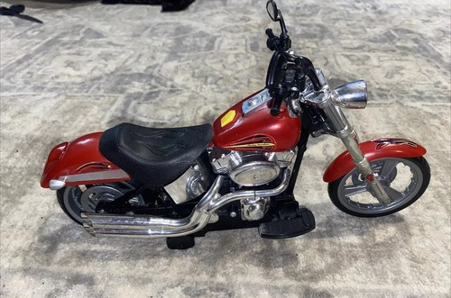 Harley Davidson 12" New Bright Fat Motorcycle Collectible Figure Drives - Picture 4 of 8