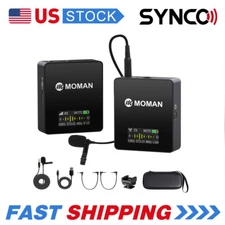 Wireless Lavalier Microphone System UHF Transmitter with Receiver for DSLR Phone