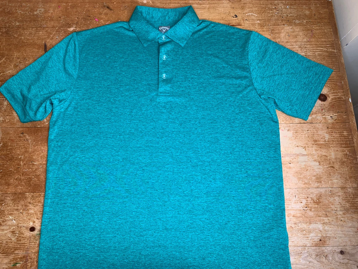 Callaway Golf Opti dri Men s Size Large Green Cotton S S Polo