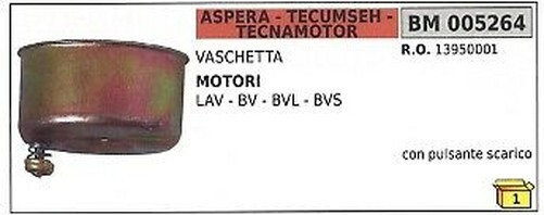 BehäLter Mit Entleerungsknopf FüR RasenmäHer Aspera Lav - Bv - Bvl - Bvs-image