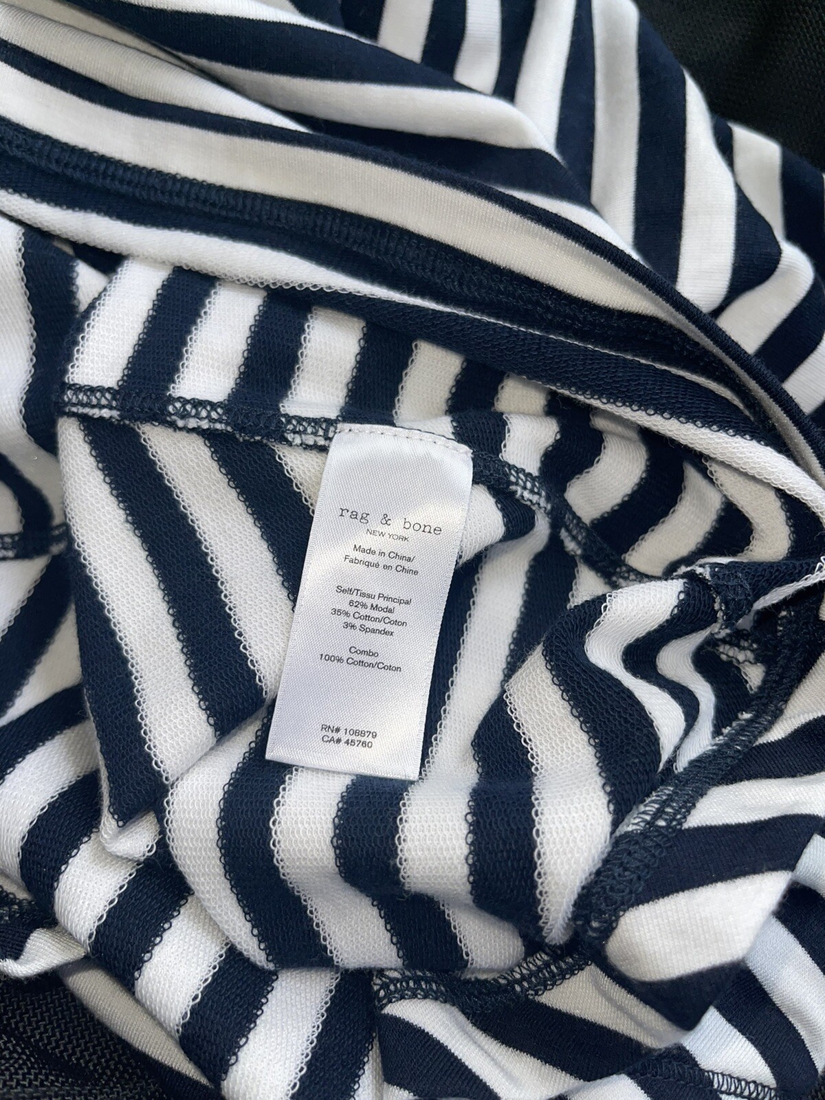 rag & bone “Kat” split-back striped tank top moda… - image 8