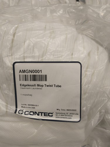 20 PK Contec Edgeless MOP Head Synthetic POLYESTER Looped End Cleanroom AMGN0001 - Picture 3 of 4