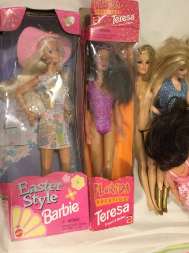 NICE Lot of 18 Barbies 1990s & 2000s Mattel Dolls - Great Condition - Picture 2 of 12
