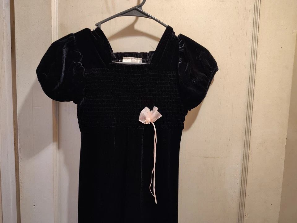 De Colección New York Bonnie Jean Niñas Talla 14 Mediano Negro 90% Poli 10% Spandex Foto 3 de 4