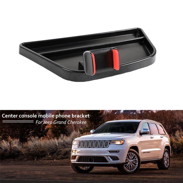 Center Console Phone Bracket Storage Tray Holder For Jeep Grand