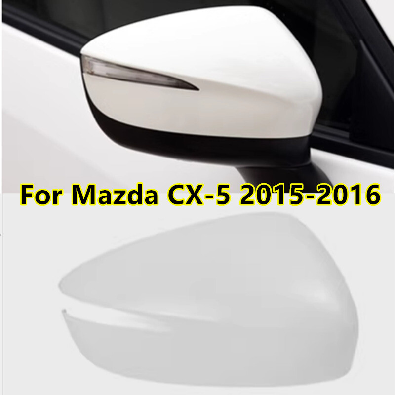 White Right Passenger Side Rearview Mirror Cap Cover For Mazda CX-5 2015-2016