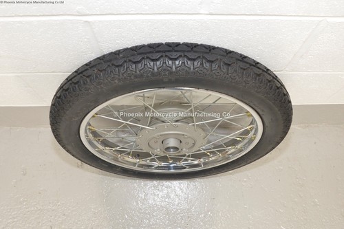 GENUINE MRF COMPLETE REAR WHEEL & TYRE (3.25 x 19) FITS MATCHLESS BSA A7 A10 B31 - 第 3/10 張圖片