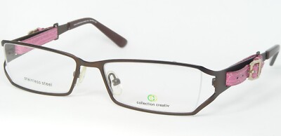 Collection Creativ 1255 600 BROWN /PINK EYEGLASSES GLASSES 51-16-130mm (NOTES)