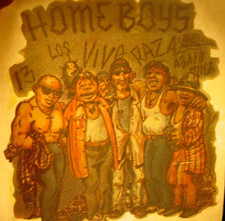 HOME BOYS VINTAGE 1970's LA RAZA IRON ON TRANSFER -NICE, B-23