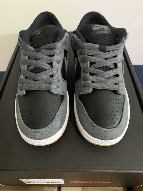 nike sb dunk low dark grey black gum