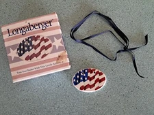 Longaberger 1999 All American oval Heart Tie-on for your basket NEW in box