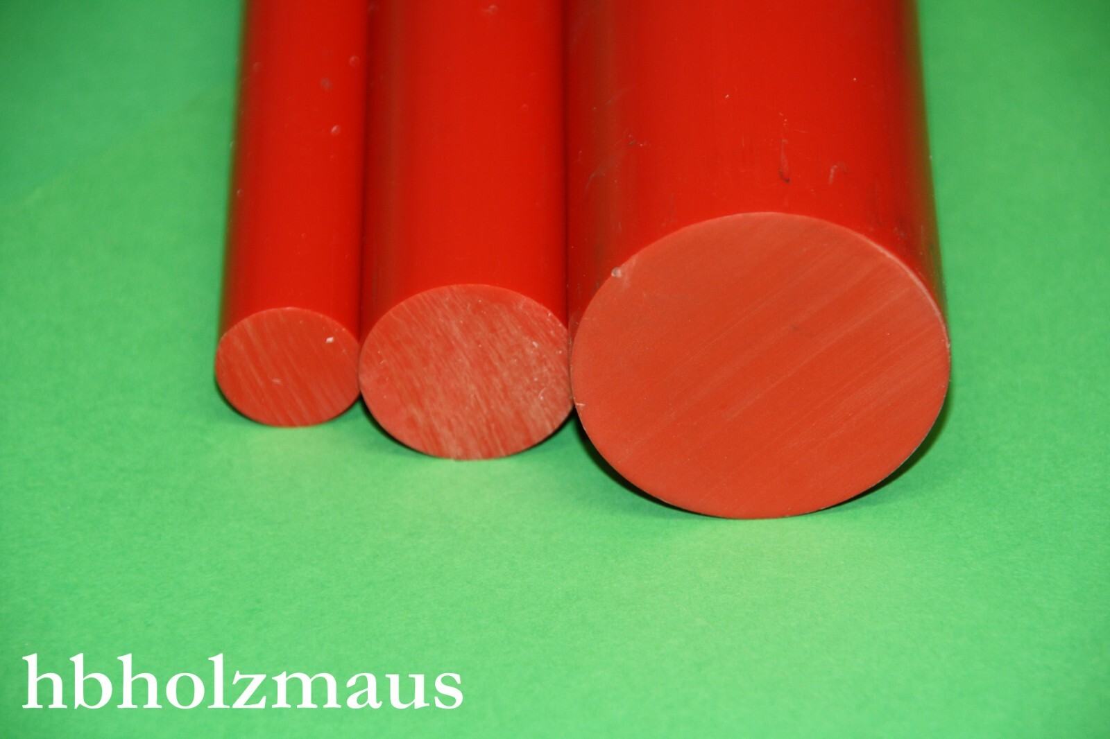 PVC Rundstab Stab Ø 10 mm Stange Länge 1000 mm Rot Kunststoff