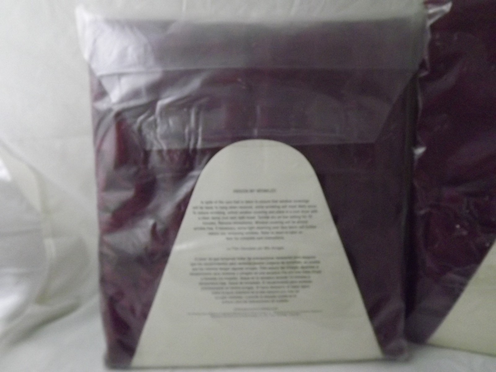 4 NEW JCPenney Scarsdale Burgundy Design Unlined Pole Top Panels Drape 40" x 84"