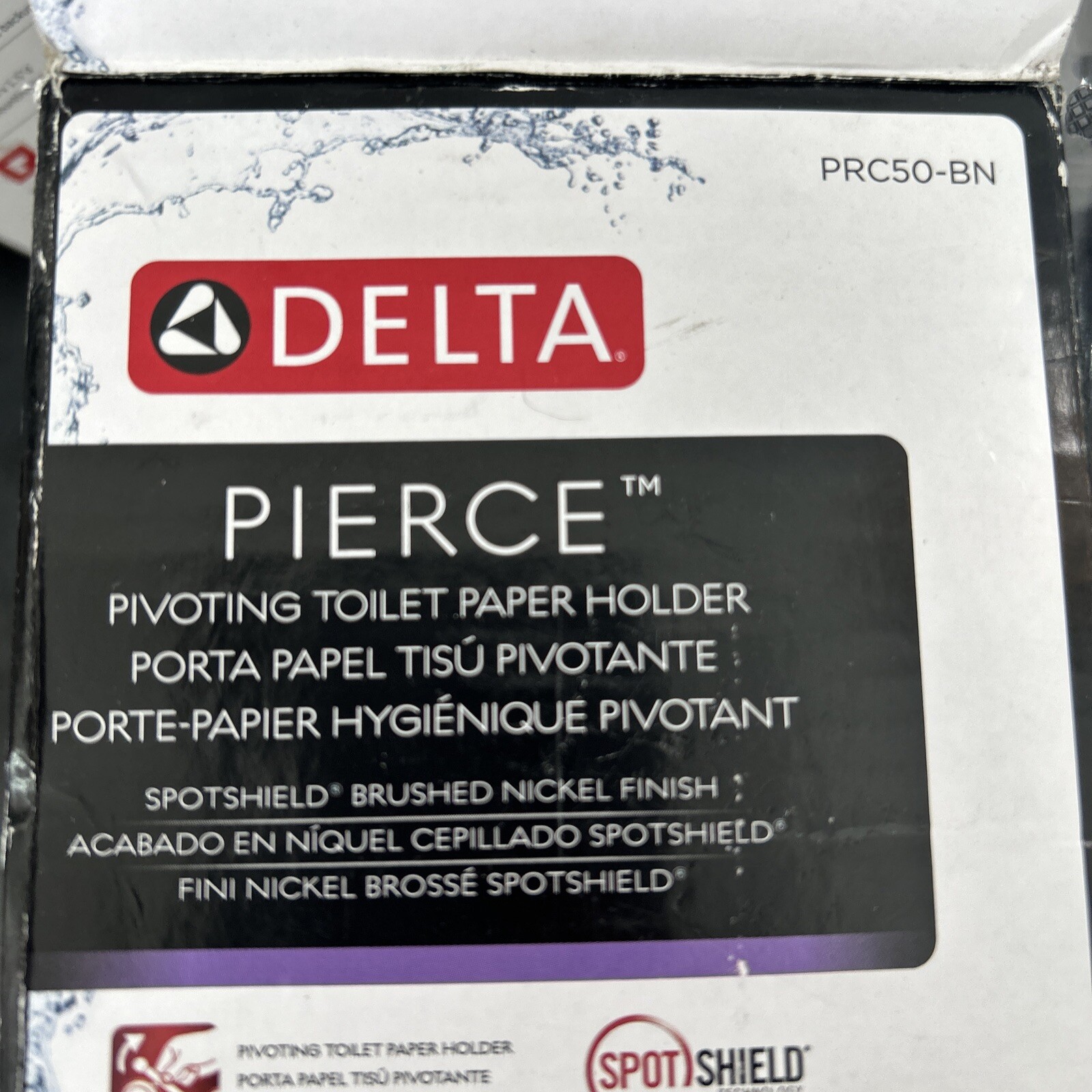 Delta Pierce Pivoting Toilet Paper Holder BRUSHED NICKEL PRC50BN