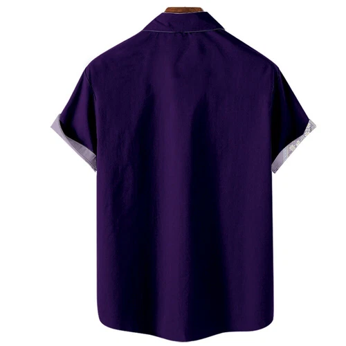 Camisa de vestir de boda de playa de guayabera cubana informal con botones de manga corta para hombre - Imagen 24 de 43