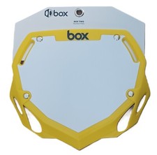 BOX TWO BMX NUMBER PLATE PRO YELLOW