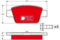 Bremsbelagsatz Scheibenbremse Dtec Cotec TRW GDB1485DTE FüR Stilo Lancia Mito 2