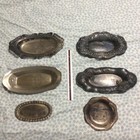 Antique Trays ● Lot of 6 ● Ornate ● All Metal