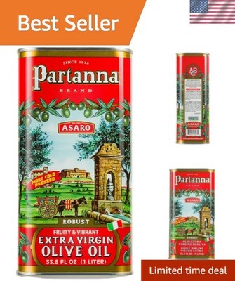 Hand-Picked Sicilian Extra Virgin Olive Oil -  Quality 1 L Tin - 33.8 Oz