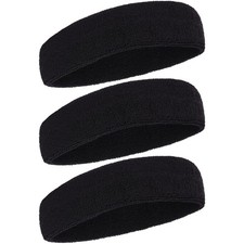 Sweatbands Sports Headbands for Men and Women, Quick-Drying Terry Cloth Moist...