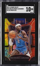 2023-24 PANINI SELECT TIE DYE PRIZM 4/25 #344 SHAI GILGEOUS-ALEXANDER SGC 10 GM
