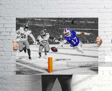 Josh Allen Dives For TD Canvas Wrap or Museum-Quality Poster