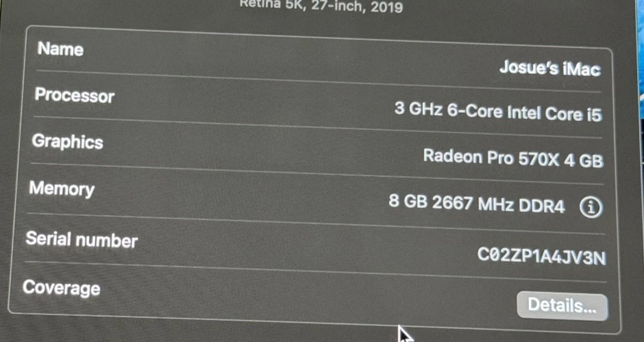 imac 27 5k 2019 - Image 3 of 3