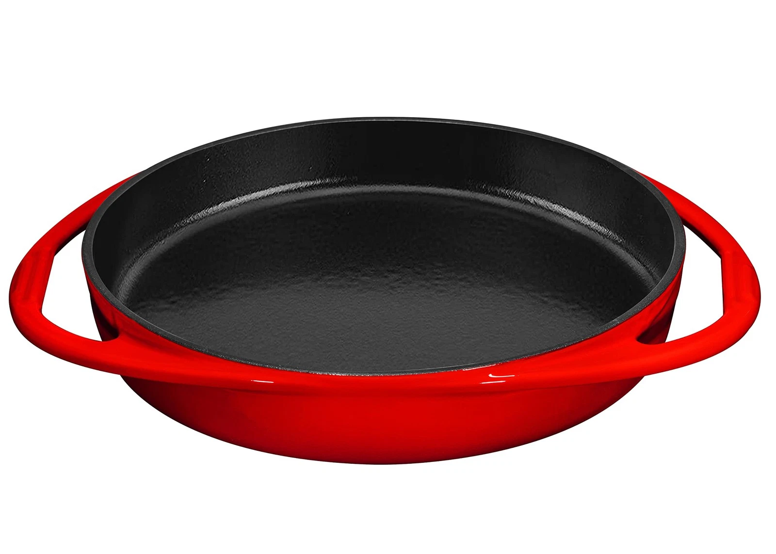 9.5-Inch Red Enameled Cast Iron Pan - Oven Safe Deep Dish Pizza Pan with Dual...
Opens in a new wind
