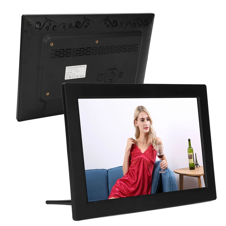 US Plug Digital Photo Frame 12.1 Inch HD LED Screen Support Video Music Picture - Image 3 of 4