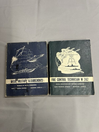 US Navy Training Manual Lot 2 NAVPERS NAVEDTRA Cold War Era 1961 Lot